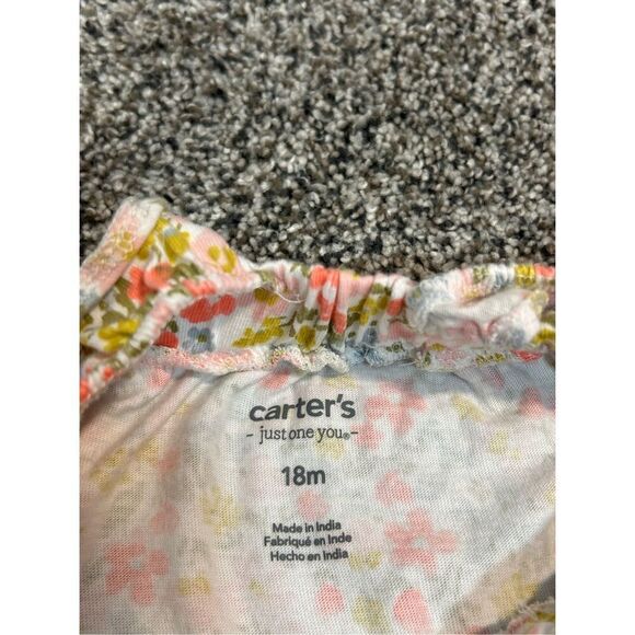 Carters floral romper size 18 mos C14-13 - Picture 3 of 3